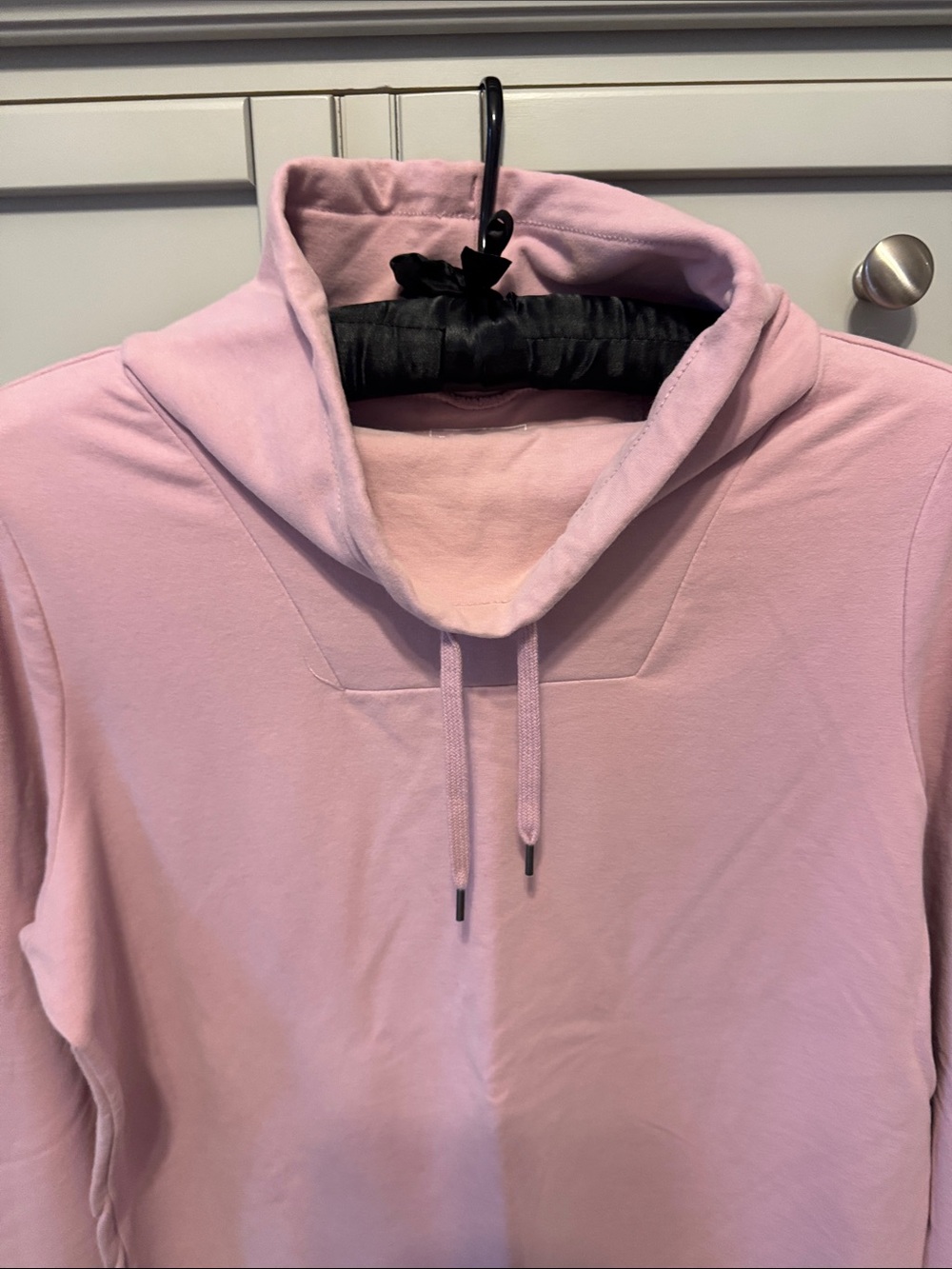 L.L. Bean Women's Drawstring Turtleneck in Dusty Rose
